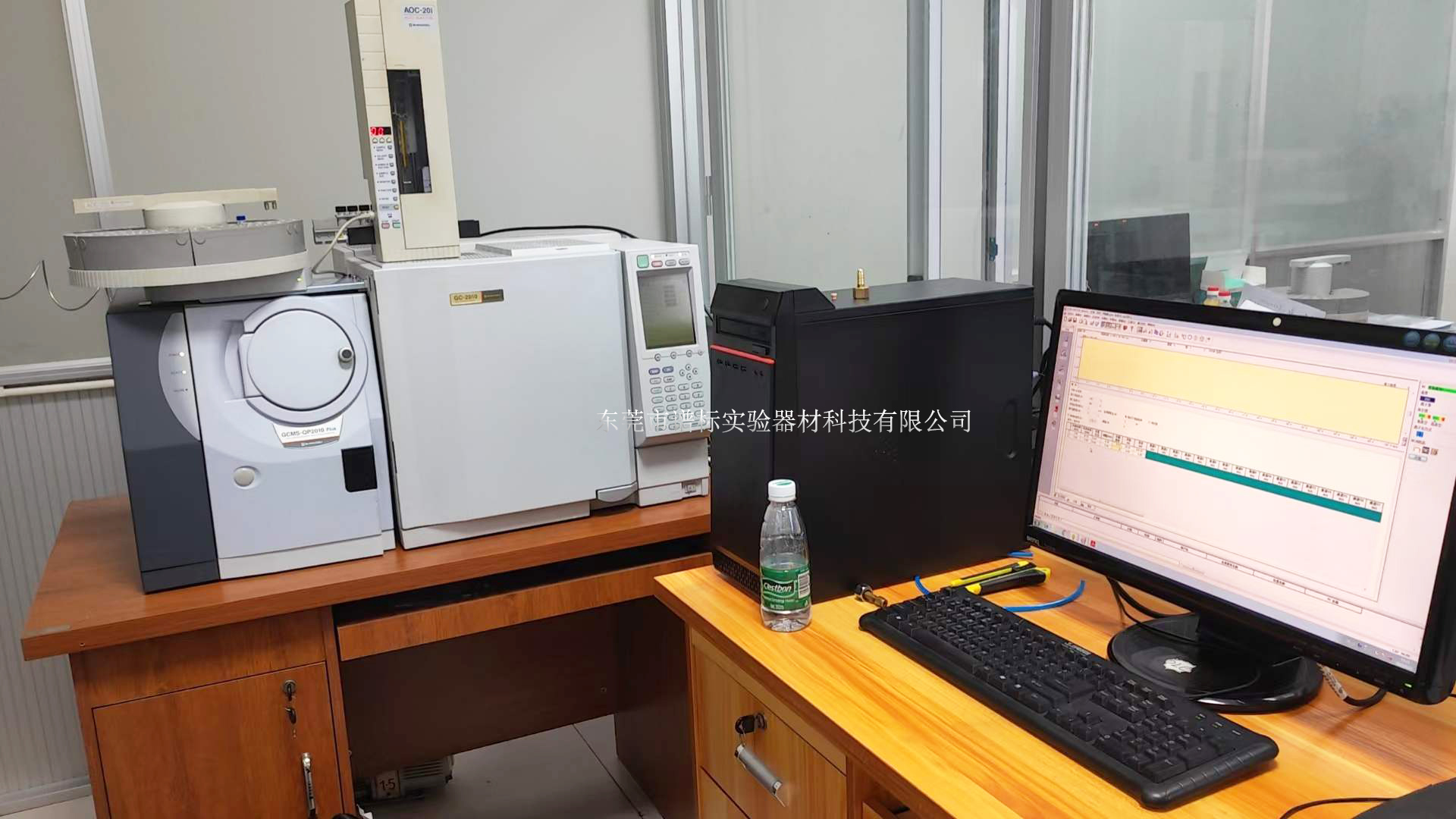 安捷倫氣質(zhì)聯(lián)用儀GCMS，QP2010PLUS+塔盤及其他前處理設(shè)備在廣州安裝調(diào)試完畢